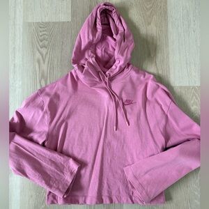 Nike Cropped Pink Long Sleeve Top Size XS